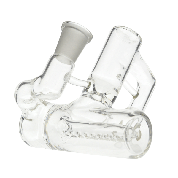 Glass Ash Catcher With Inline Diffuser 90 Degree 14.5mm Joint