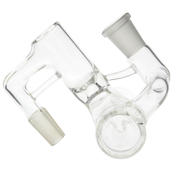 Glass Ash Catcher With Inline Diffuser 90 Degree 14.5mm Joint
