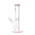 Diamond Glass Straight Tube Bong Pink Accents