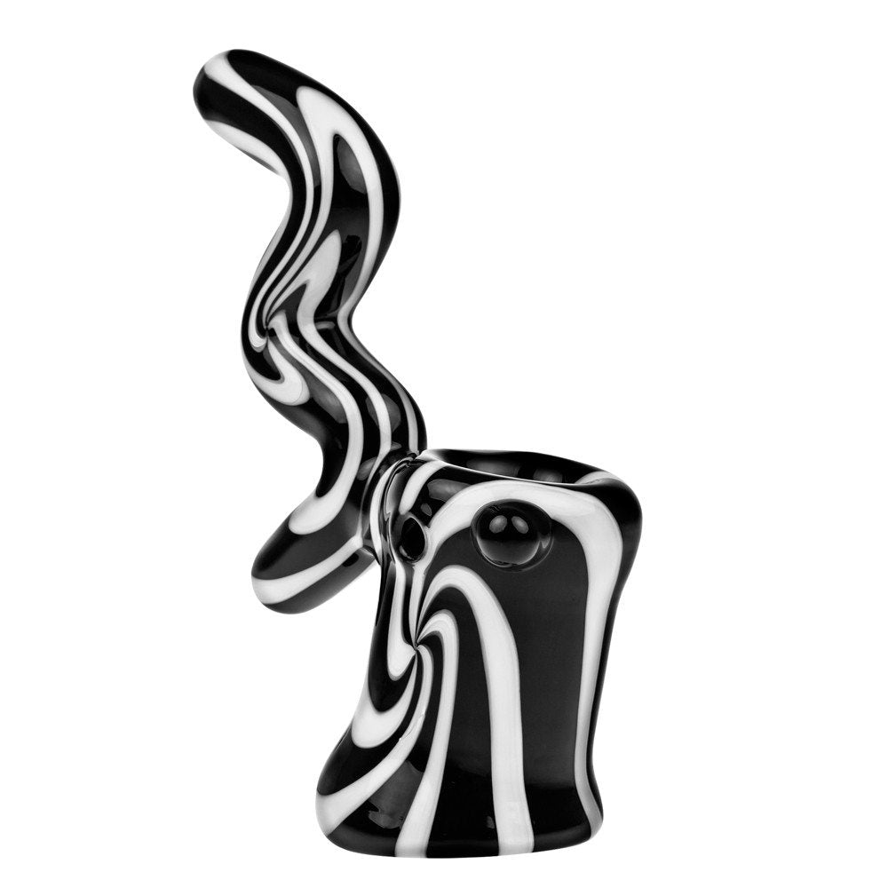 G-Spot Black Swirl Glass Bubbler