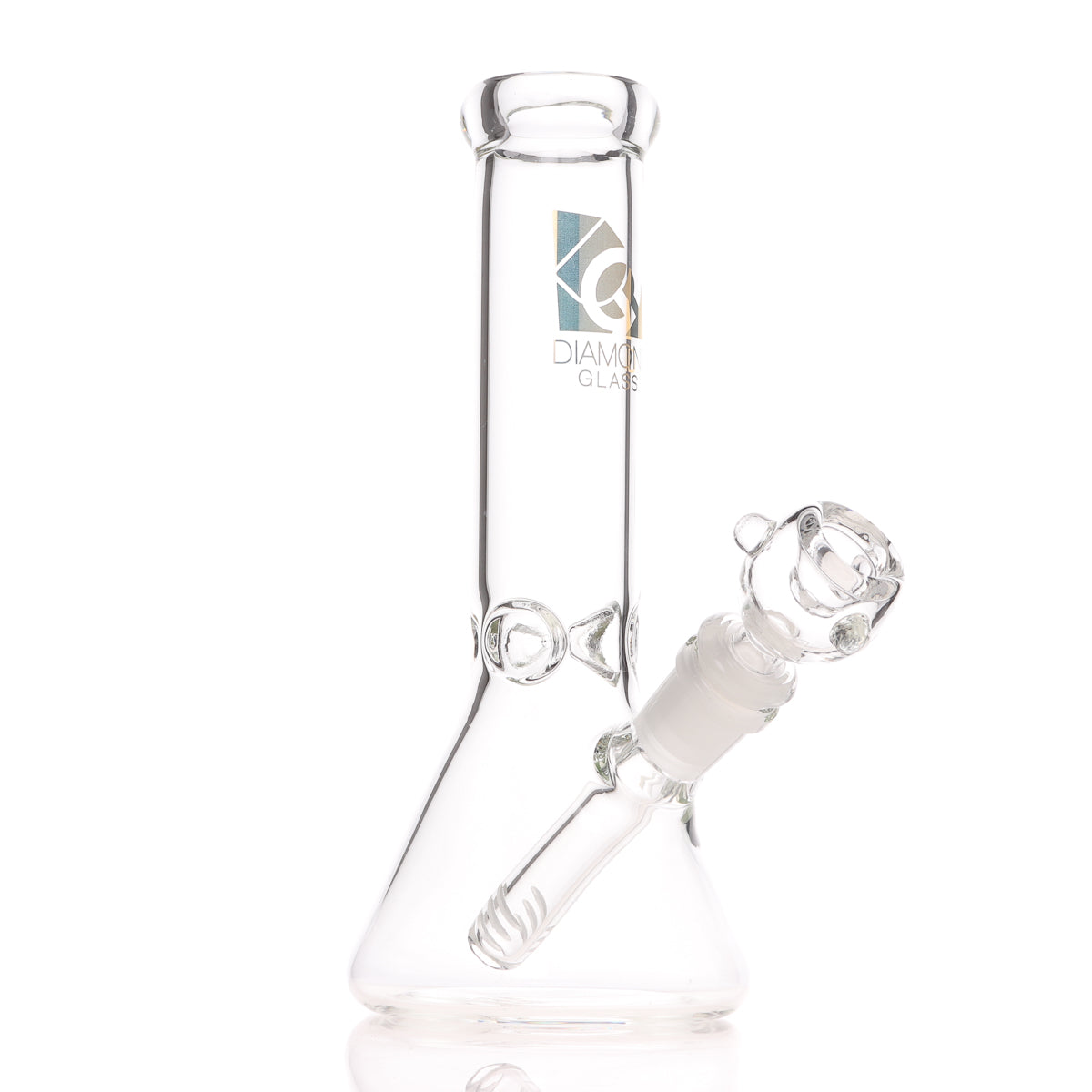 Diamond Glass 8 Inch Beaker Bong