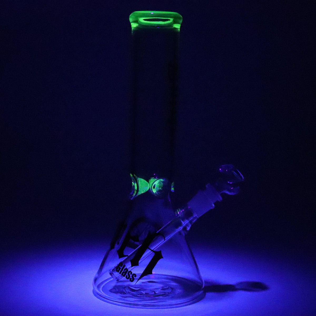 Dutch Glass UV Reactive Beaker Bong