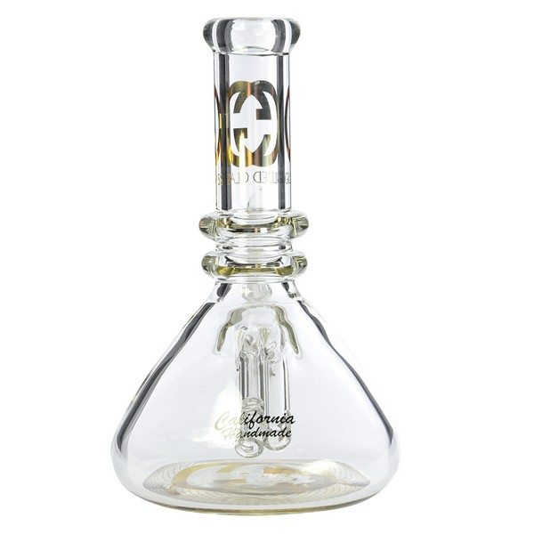 Gilded Glass Beaker Style Scientific Dab Rig