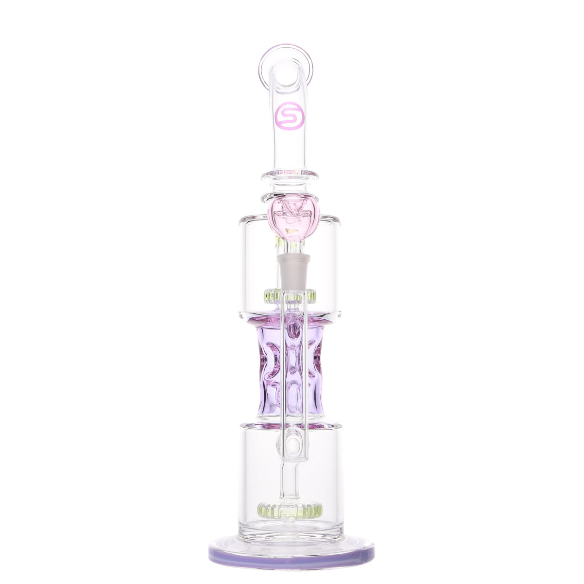 Sky High Glass Neon Illusions Water Pipe