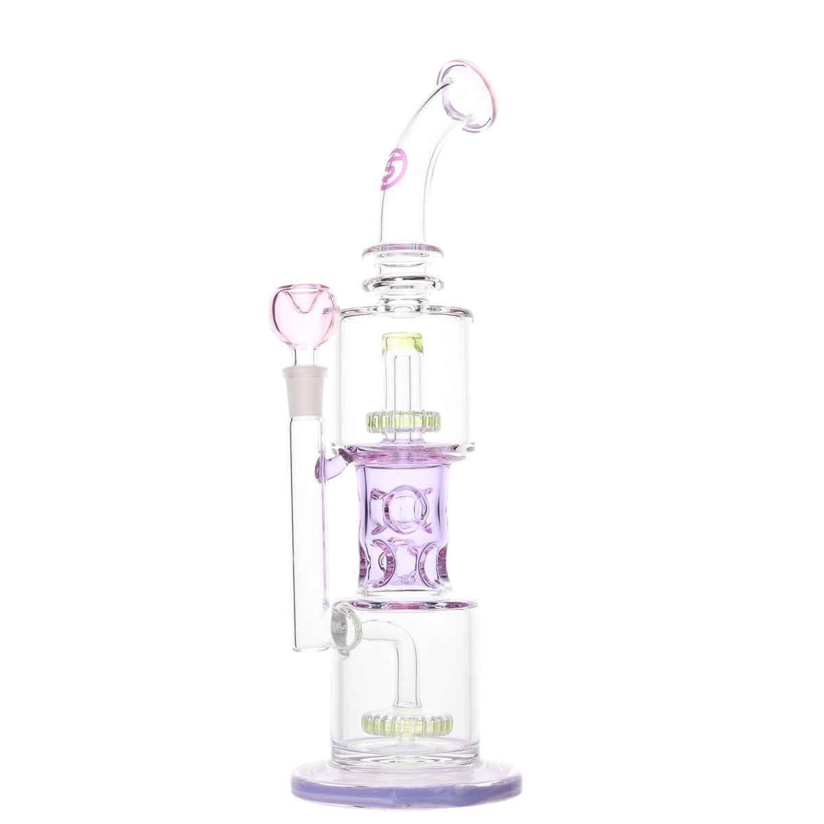 Sky High Glass Neon Illusions Water Pipe