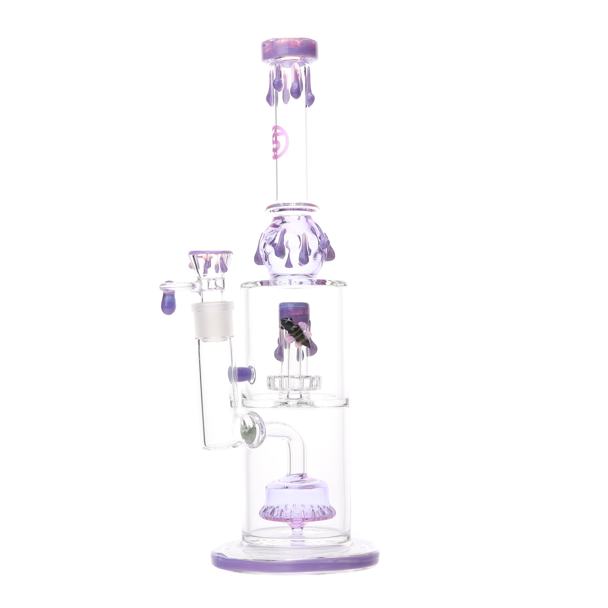 Sky High Glass Purple Hornet Heady Water Pipe